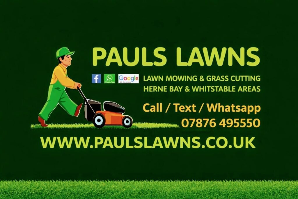PAULS LAWNS : Mowing lawns in Herne Bay and Whitstable for 25+ years